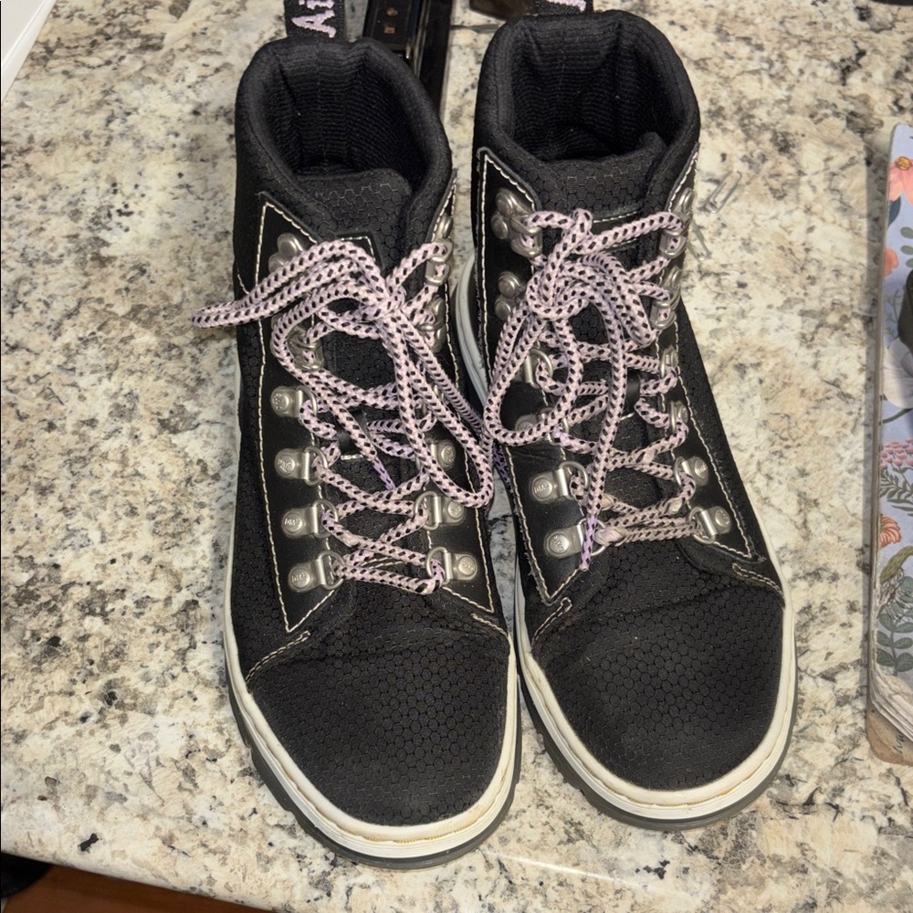 Dr. Marten’s Combs Black Nulon Canvas Combat Boots Extra Tough